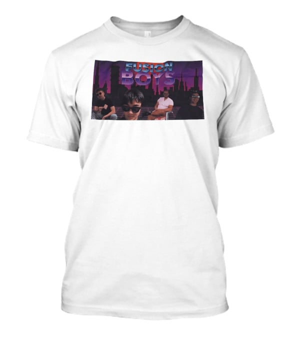 Fusion Boys Aesthetic Group Vaporwave Skyline T-Shirt