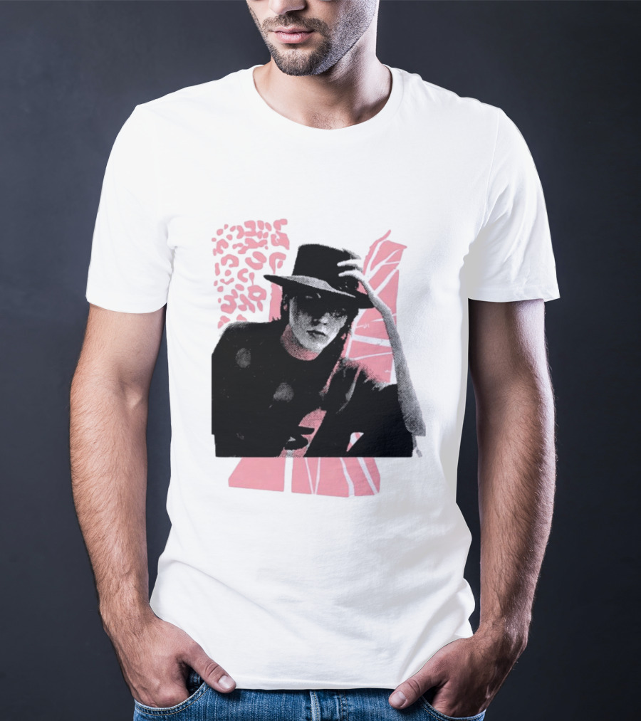 John Taylor Punk Masters Retro Style Hat And Femme Collage T-Shirt