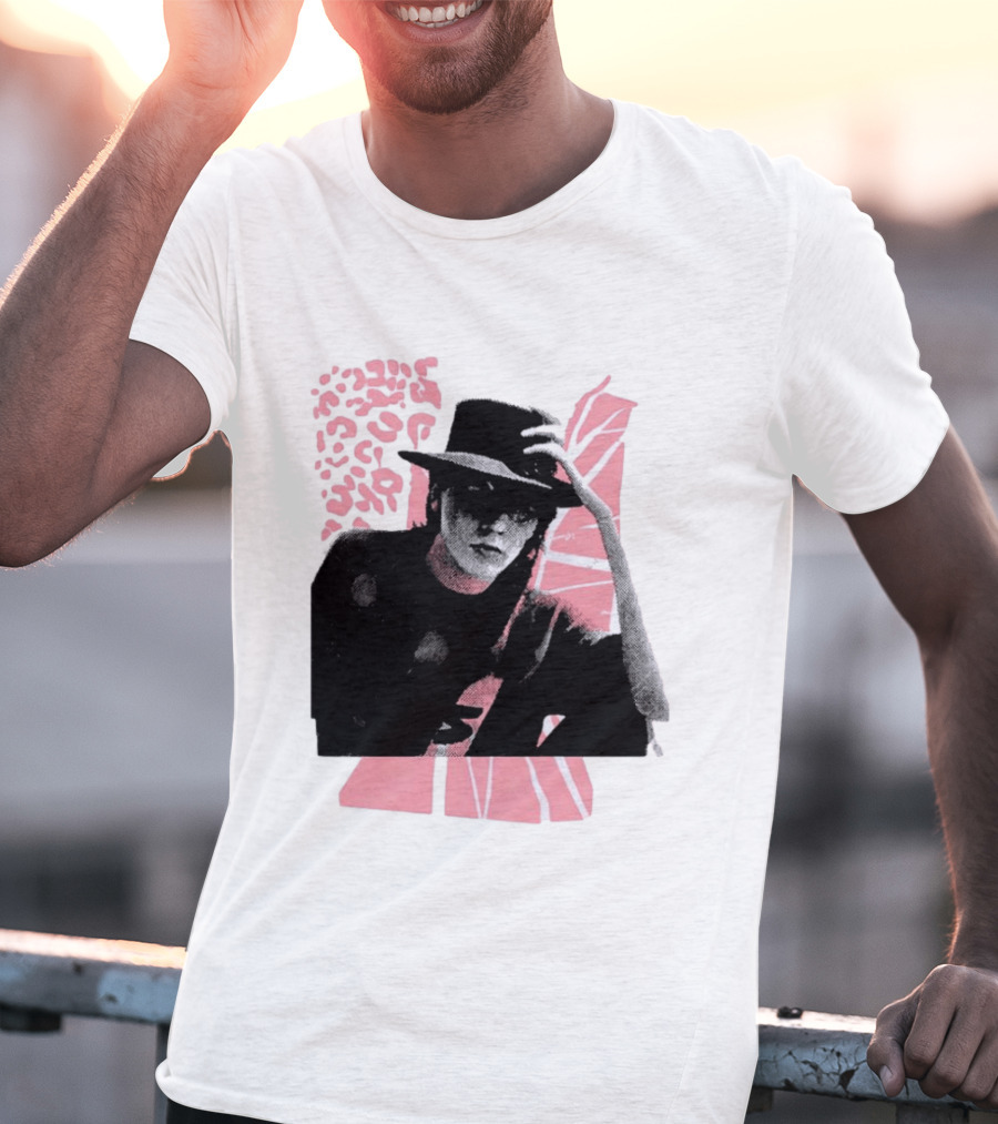 John Taylor Punk Masters Retro Style Hat And Femme Collage T-Shirt