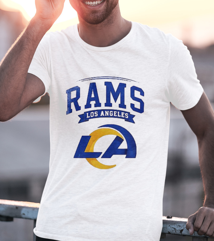 Los Angeles Rams Ghostface Running Football Collaboration T-Shirt