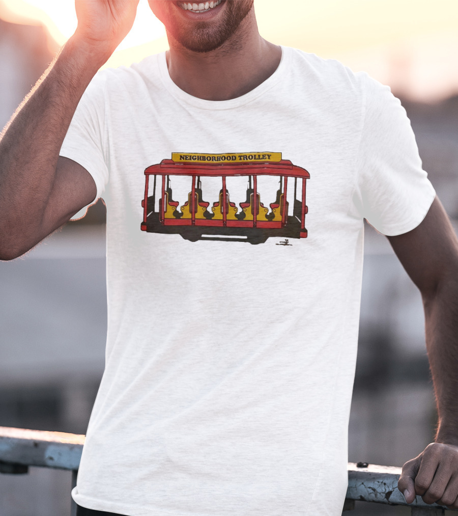 Neighborhood Trolley Mister Rogers' Neighborhood Iconic Red Trolley T-Shirt