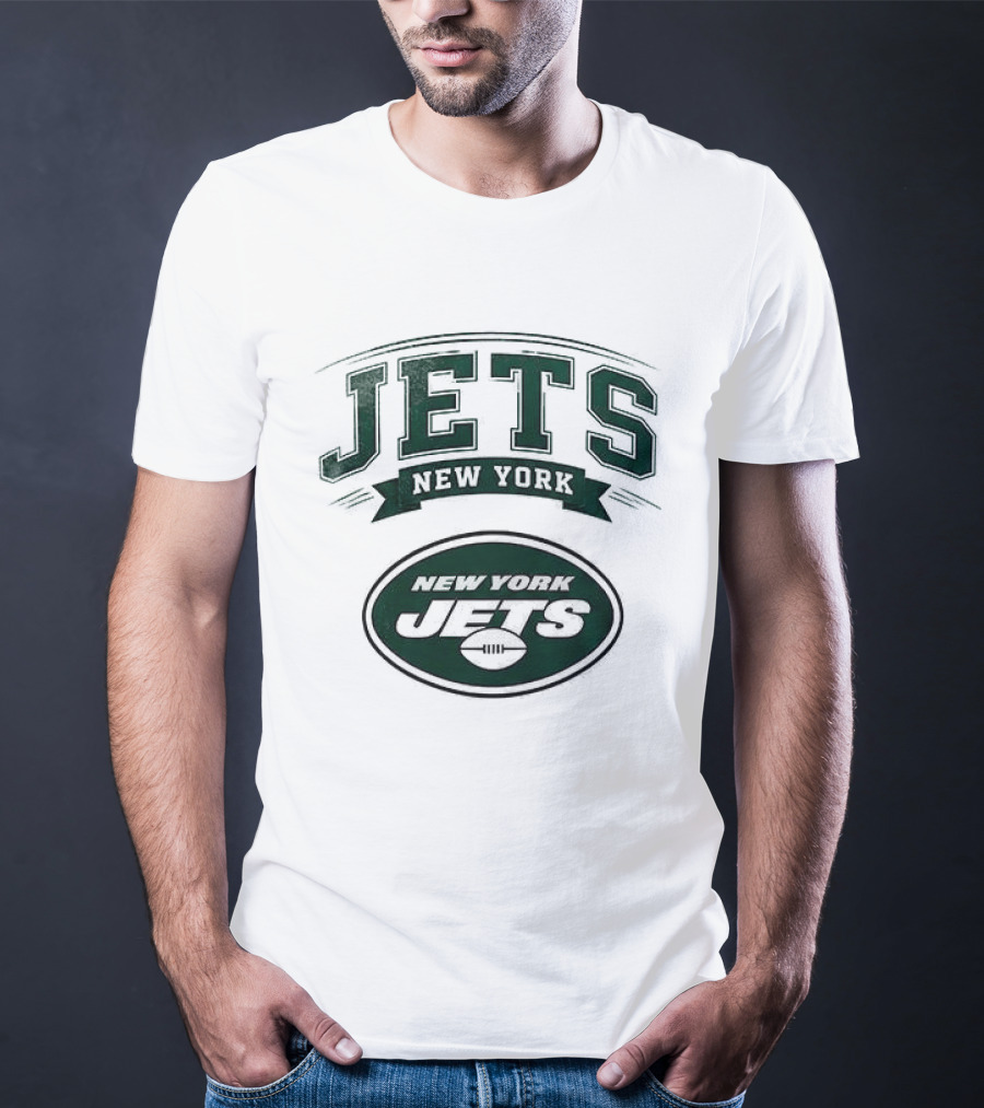 New York Jets Ghostface Running Football Collaboration T-Shirt