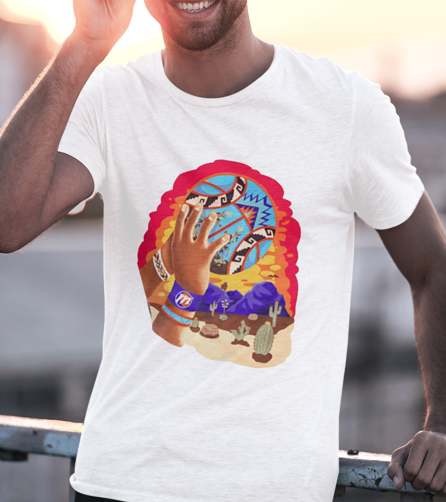 Phoenix Suns Desert Basketball Southwest NBA Cactus Mountain T-Shirt