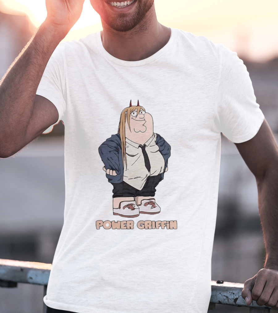 Power Griffin Chainsaw Man X Peter Griffin T-Shirt