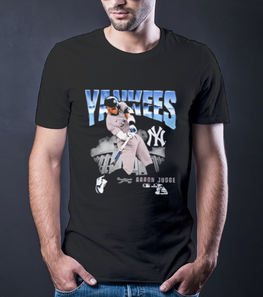 Aaron Judge Yankees New York MLB Player Yankees Stadium Scene T-Shirt