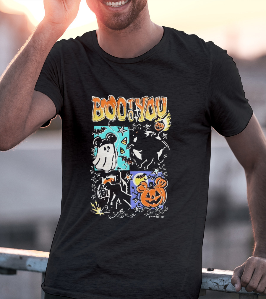 Boo To You Ghost And Pumpkin Halloween Fun T-Shirt