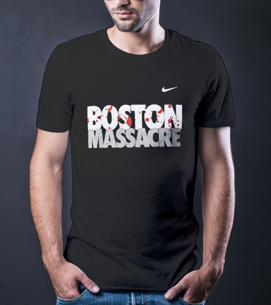 Boston Massacre Nike Blood Splatter T-Shirt