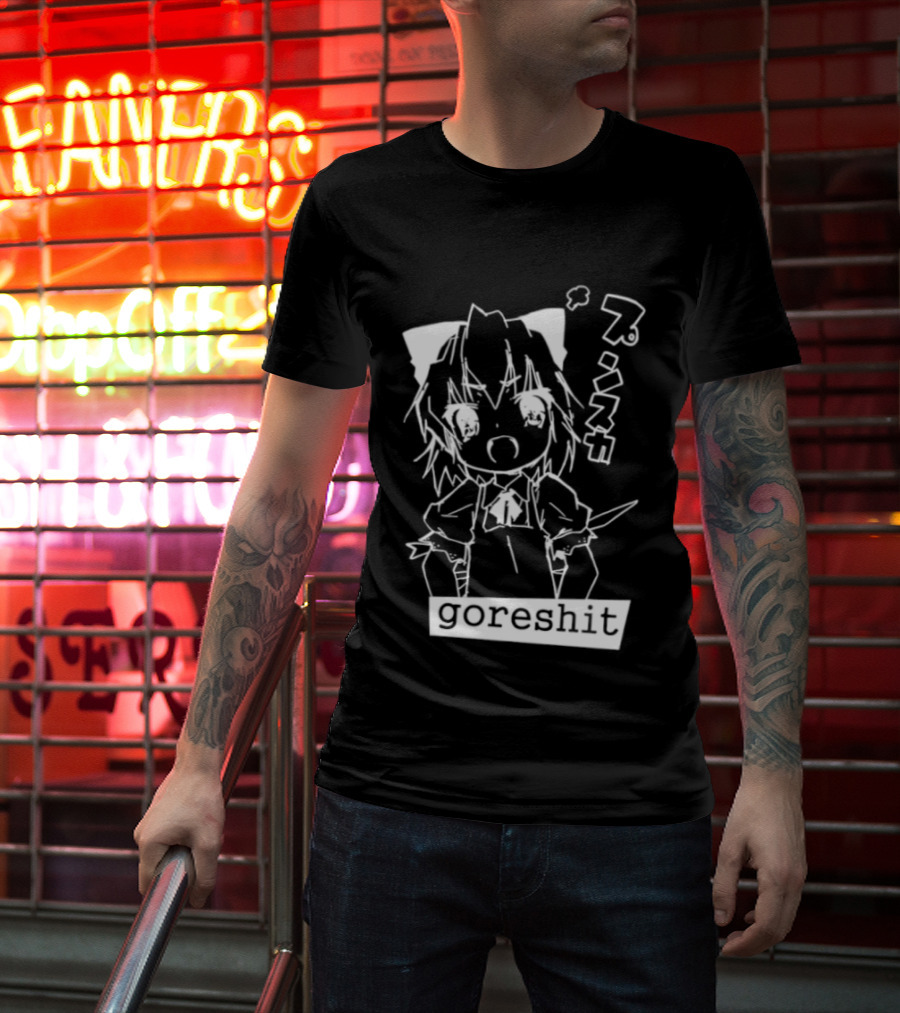 Goreshit Breakcore Electronic Anime Girl Japanese T-Shirt