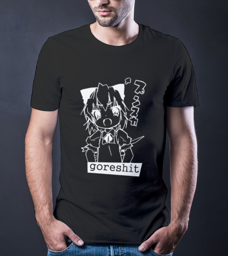 Goreshit Breakcore Electronic Anime Girl Japanese T-Shirt