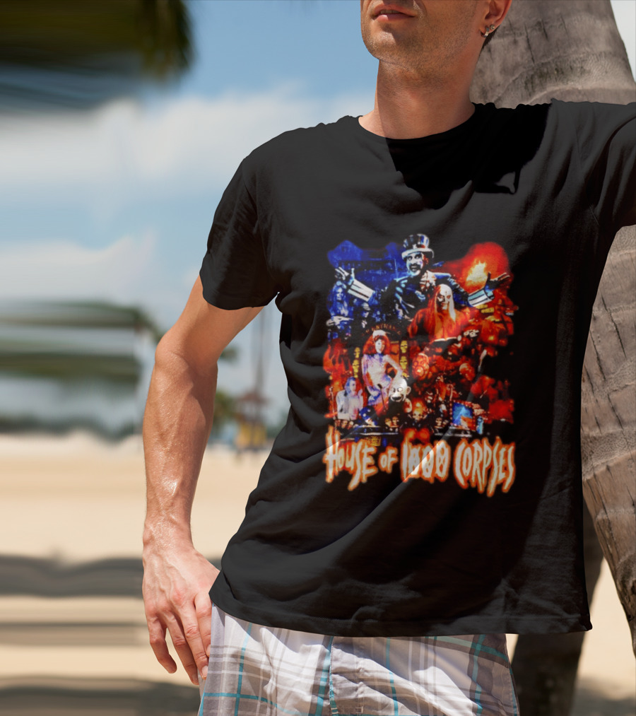 House Of 1000 Corpses Rob Zombie Horror Movie Captain Spaulding T-Shirt