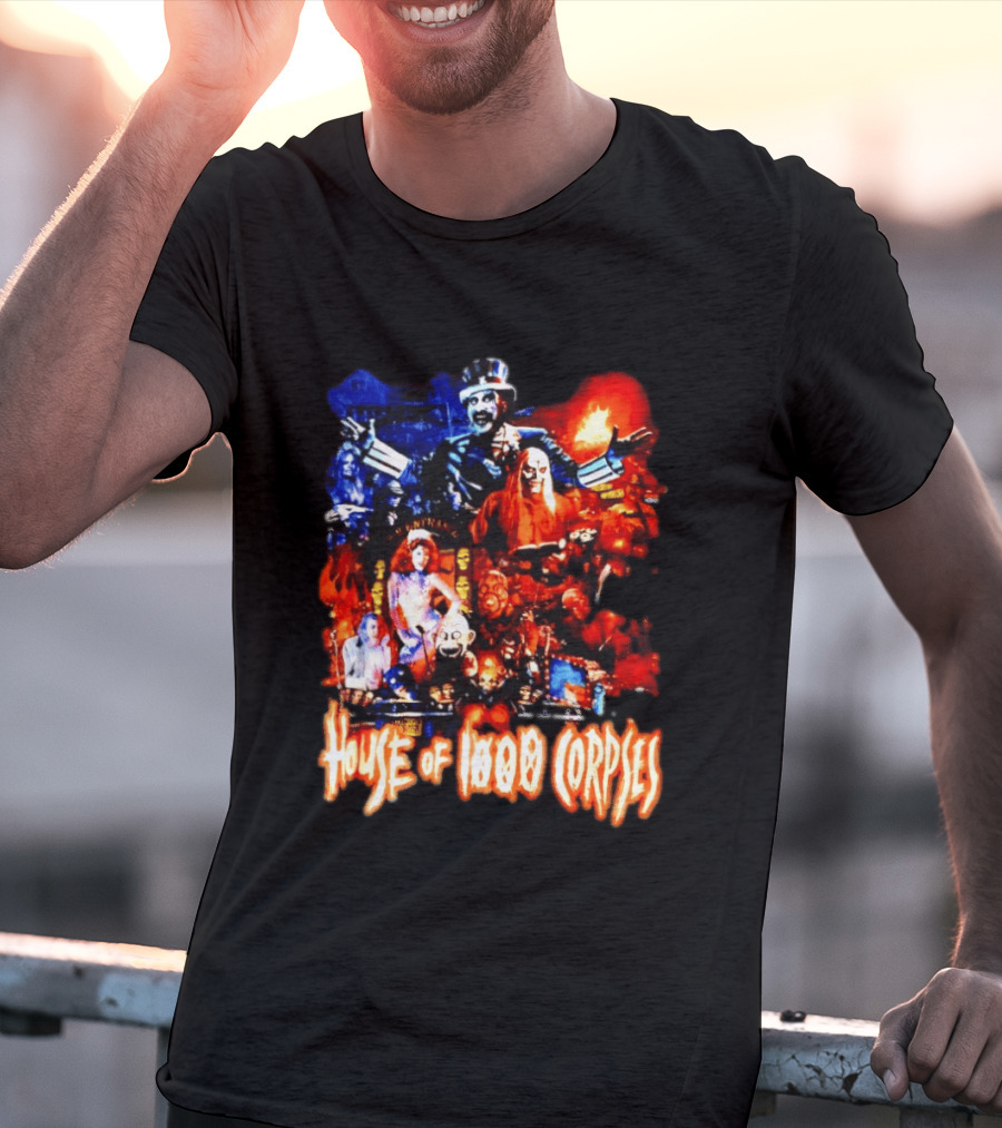 House Of 1000 Corpses Rob Zombie Horror Movie Captain Spaulding T-Shirt