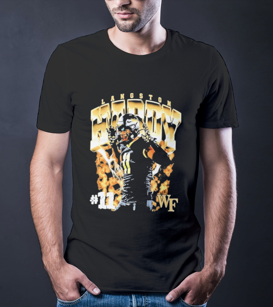 Ncaa Football Langston Hardy Wake Forest Demon Deacons #11 WF T-Shirt