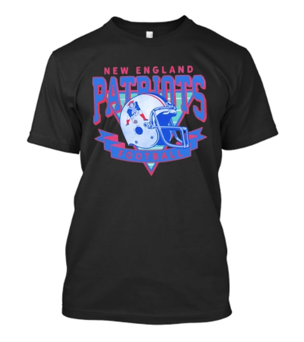 New England Patriots Football Vintage Helmet T-Shirt