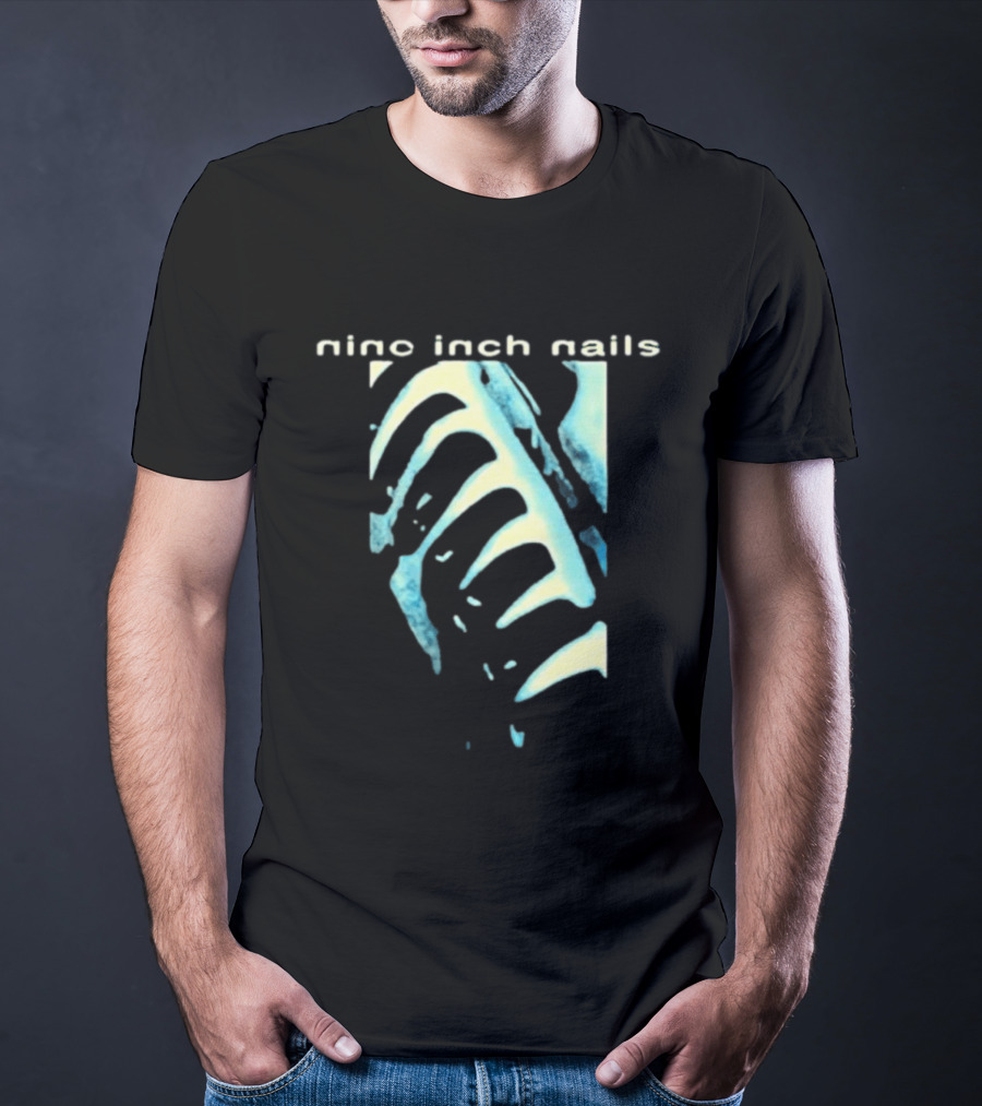 Nine Inch Nails Ribcage Watercolor Noize Machine T-Shirt