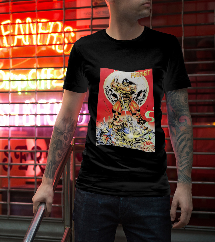 Prophet Comic SPLAT Comics Moon Battle Scene Cover T-Shirt