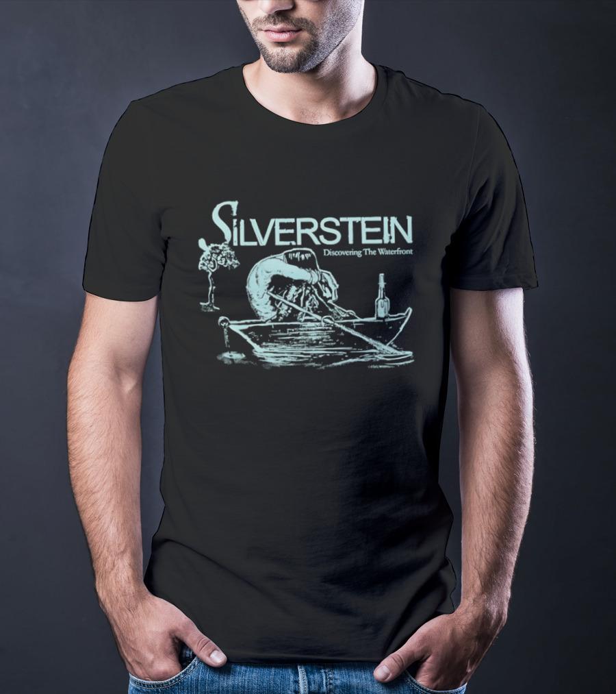Silverstein Discovering The Waterfront Album Art Vintage Boat Scene T-Shirt