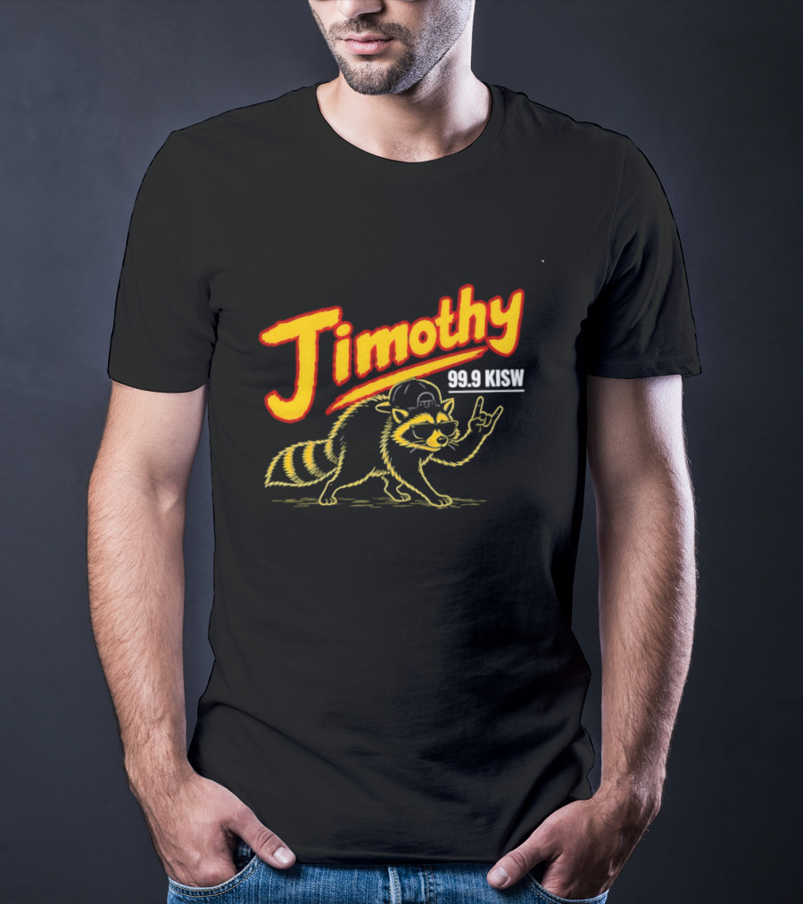 Jimothy 99.9 KISW Raccoon Rock Seattle Radio T-Shirt
