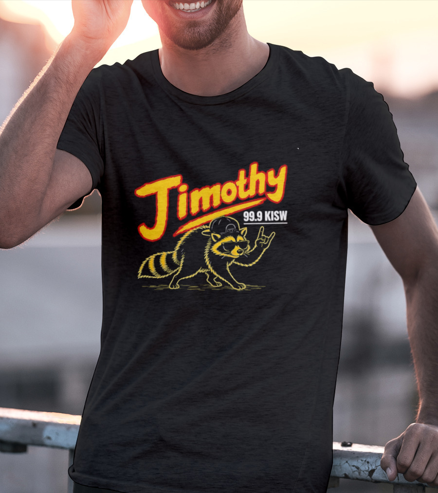 Jimothy 99.9 KISW Raccoon Rock Seattle Radio T-Shirt