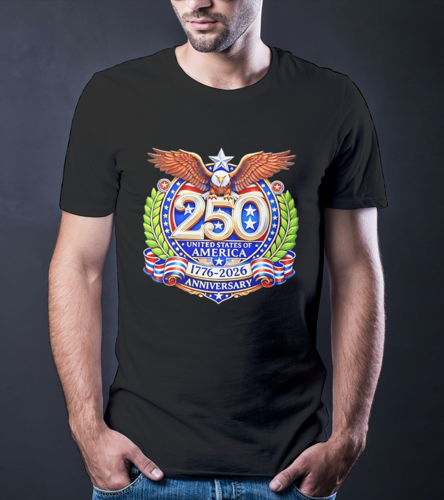 250th Anniversary United States Of America 1776 2026 Eagle T-Shirt