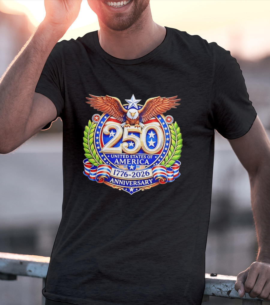 250th Anniversary United States Of America 1776 2026 Eagle T-Shirt
