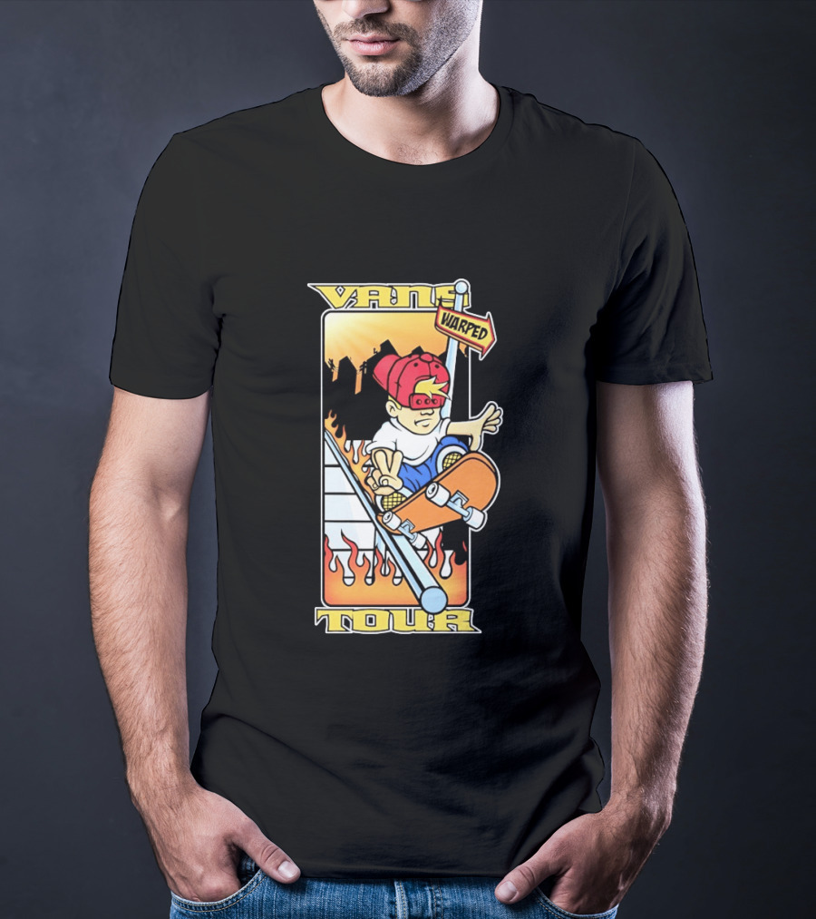 Vans Warped Tour Skater Punk Rock Skateboarding T-Shirt