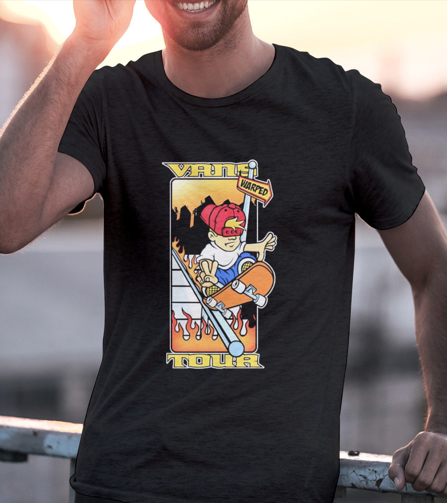 Vans Warped Tour Skater Punk Rock Skateboarding T-Shirt