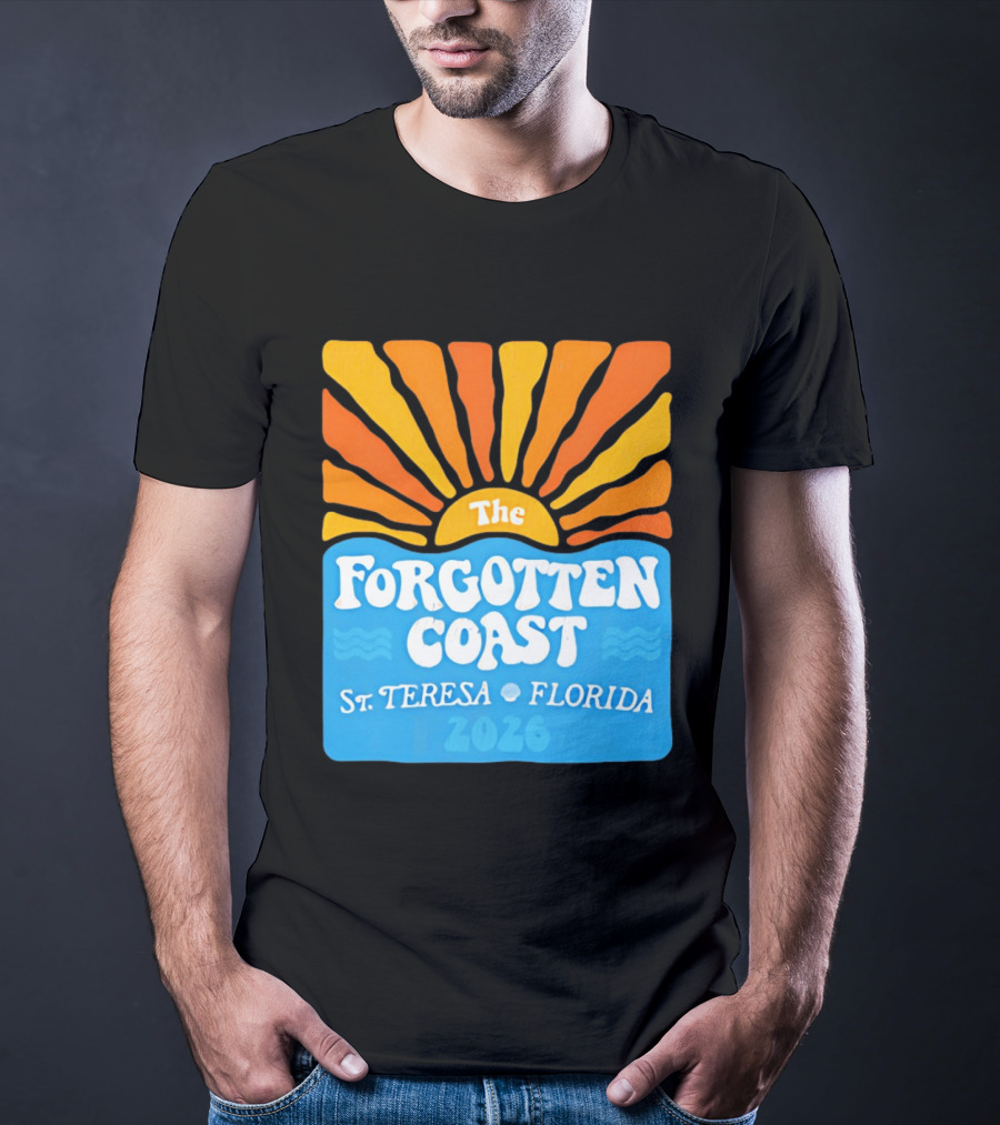 The Forgotten Coast St Teresa Florida 2026 Sunset Waves T-Shirt
