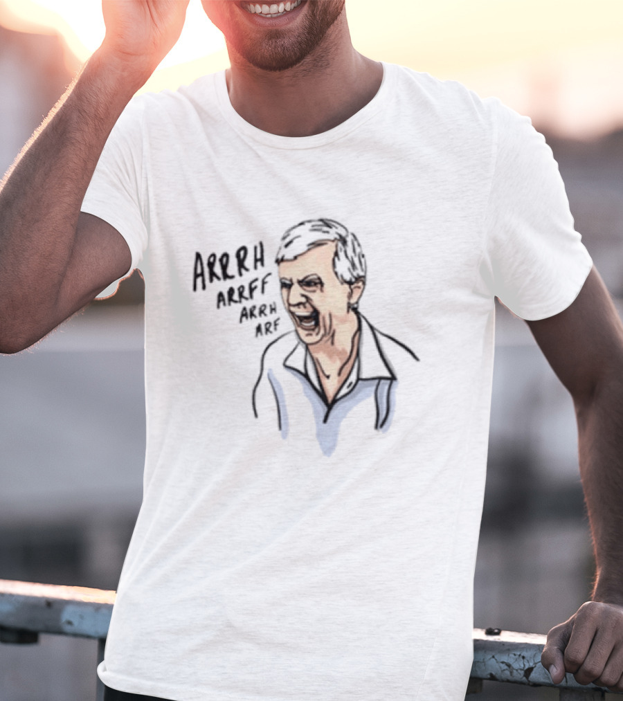 Barking Dog Man Arrrh Arrff Arrh Arf Yelling Character Meme T-Shirt