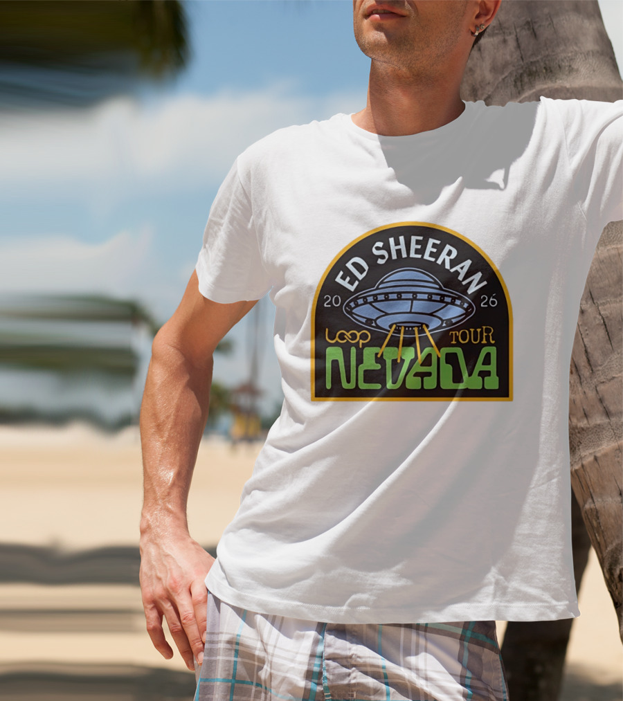 Ed Sheeran 2026 Nevada Loop Tour UFO T-Shirt