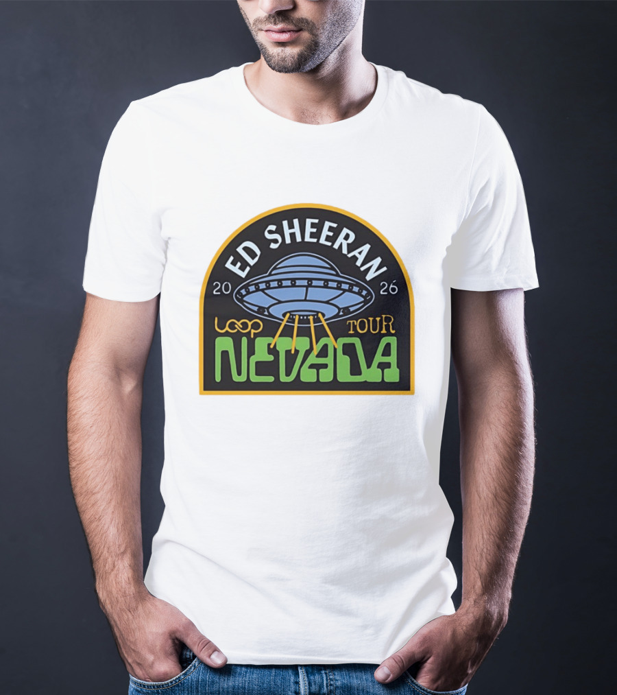 Ed Sheeran 2026 Nevada Loop Tour UFO T-Shirt
