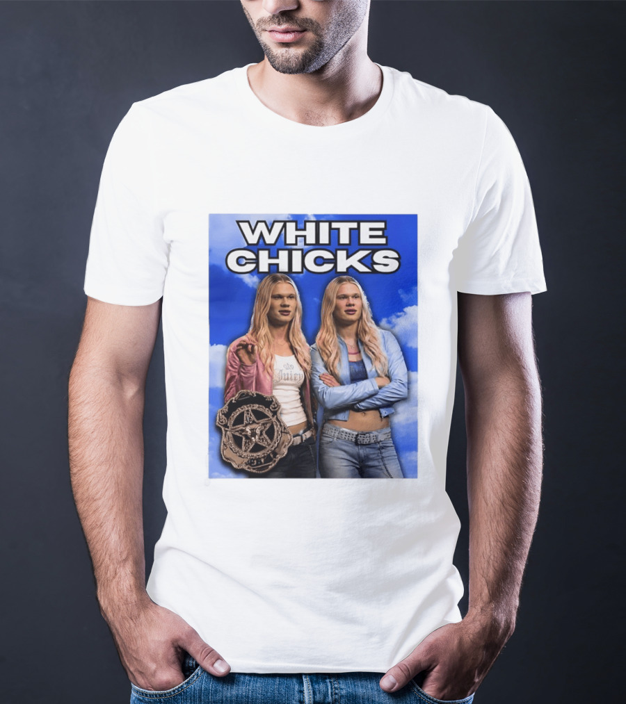 Erling Haaland White Chicks Meme Juicy Couture Style Retro Comedy T-Shirt