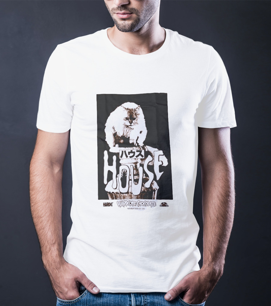 House Hardcore Chocolate Cult Classics Cat Horror T-Shirt