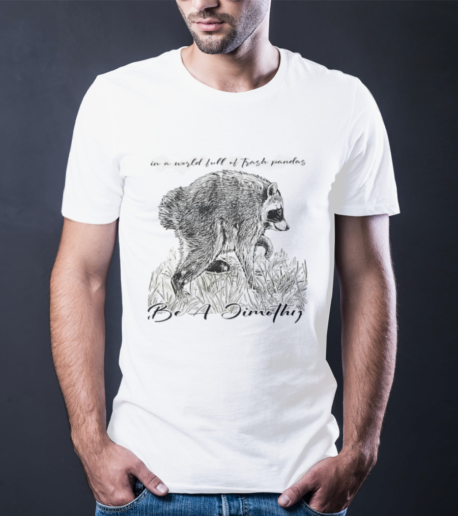 Be A Dimothy In A World Full Of Trash Pandas Jimothy Raccoon T-Shirt