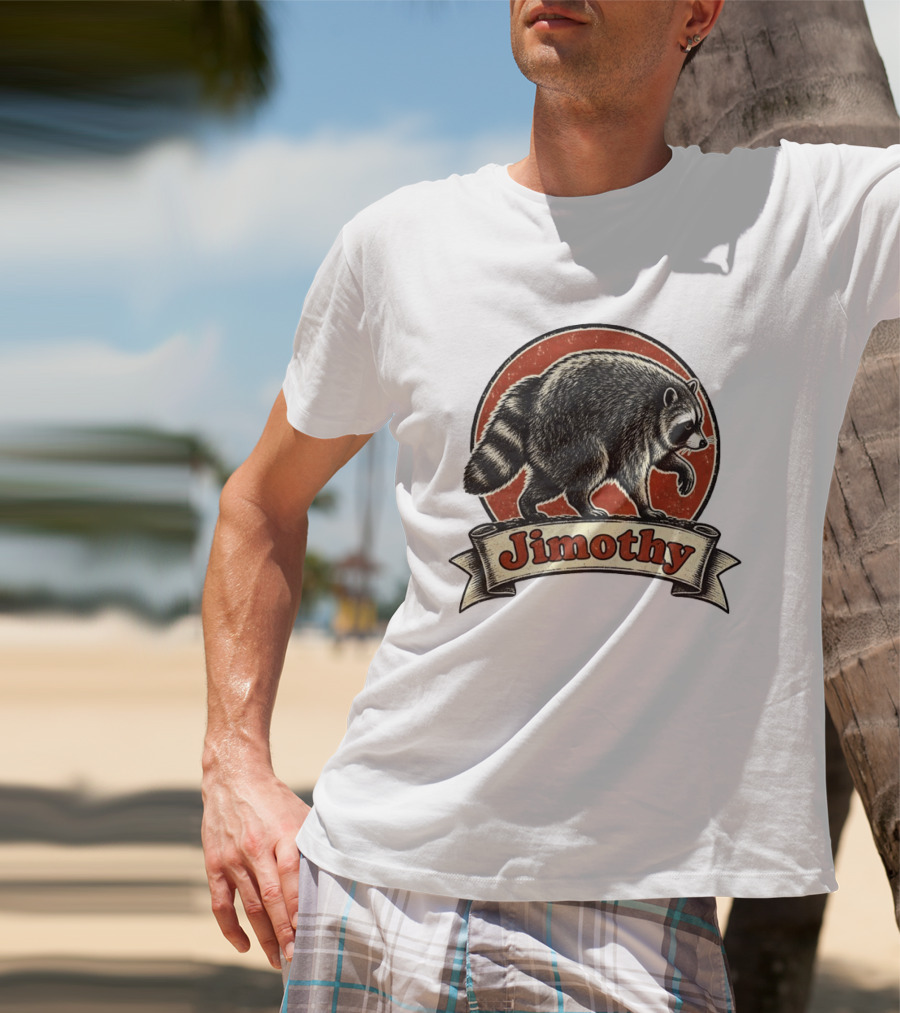 Jimothy Raccoon Vintage Style Meme T-Shirt