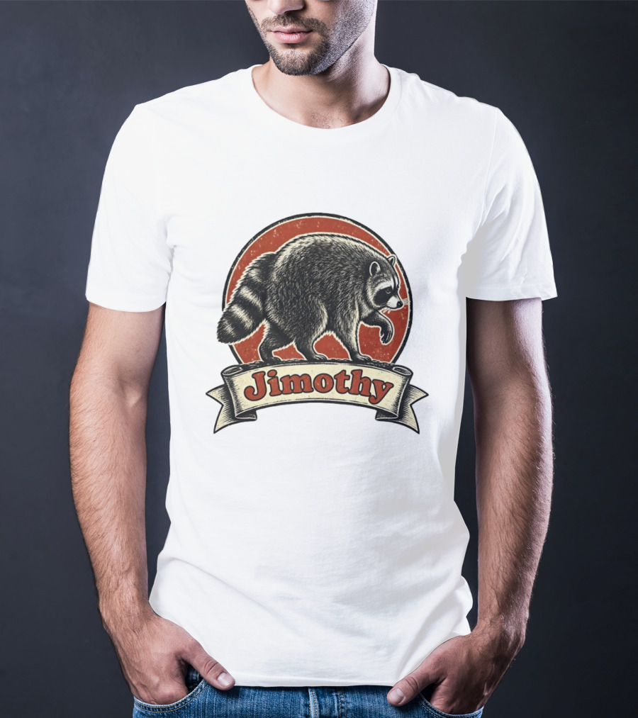 Jimothy Raccoon Vintage Style Meme T-Shirt