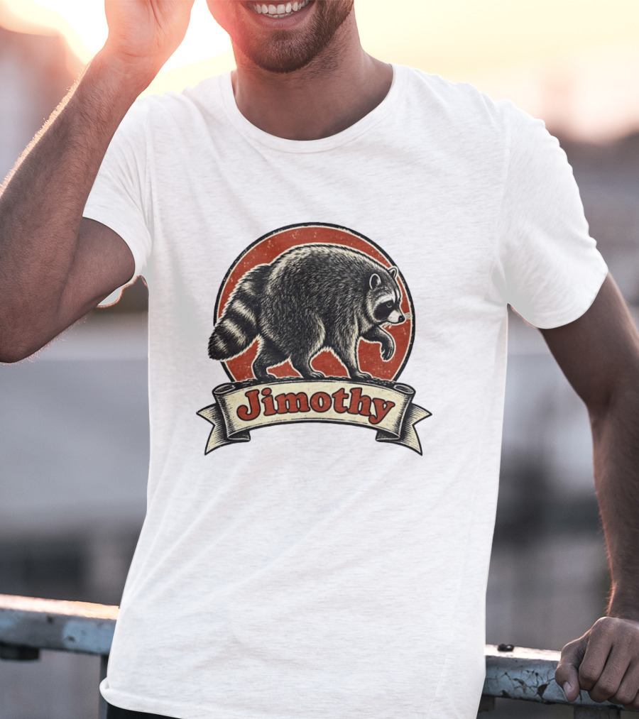 Jimothy Raccoon Vintage Style Meme T-Shirt