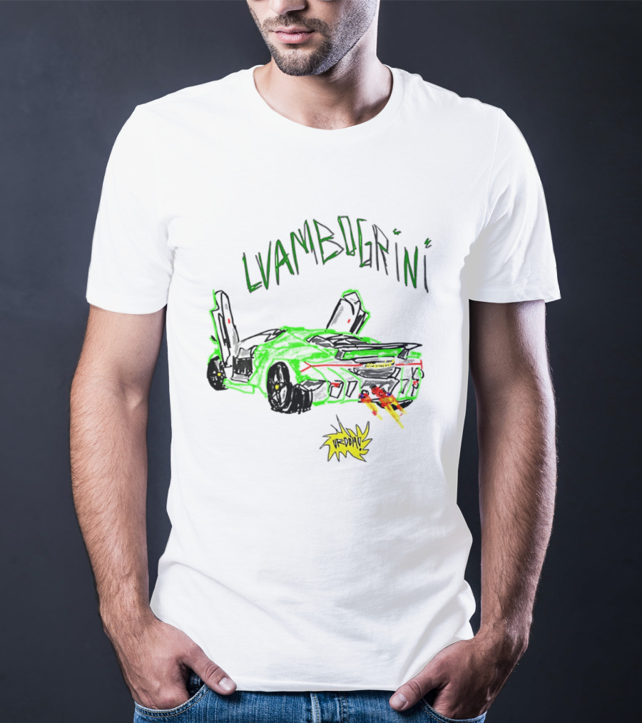 Lvambogrini Urdomo Sports Car Lamborghini Drawing T-Shirt
