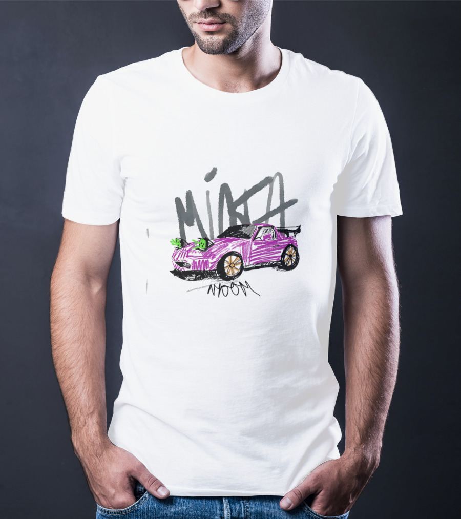 Mazda Miata JDM Childish Scribble Car Artwork NOOM T-Shirt
