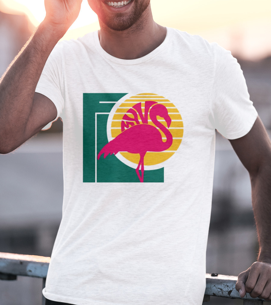 Move Flamingo Sunset Tropical FNS T-Shirt