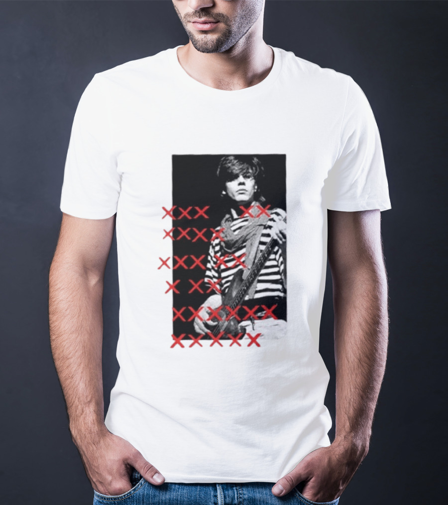 Simon Le Bon Duran Duran 80s Pop Striped T-Shirt