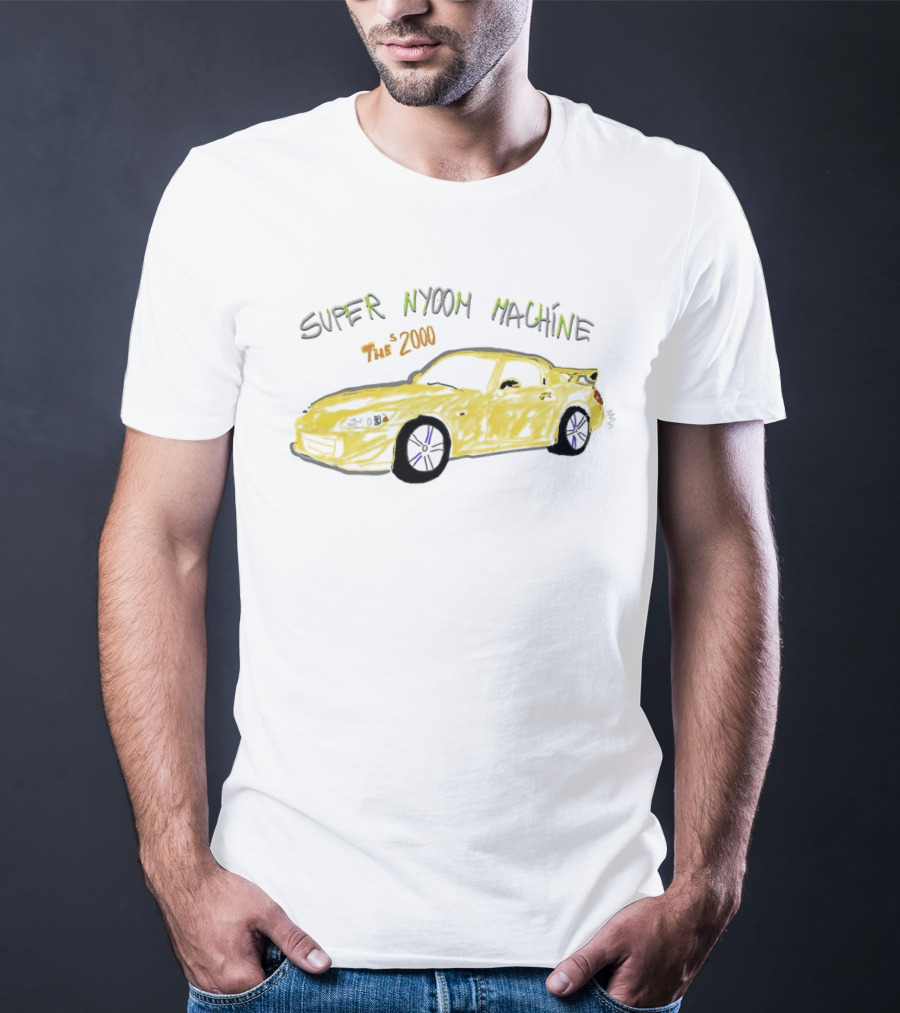 Super Nyoom Machine The S2000 JDM Car Enthusiast Yellow Racer T-Shirt