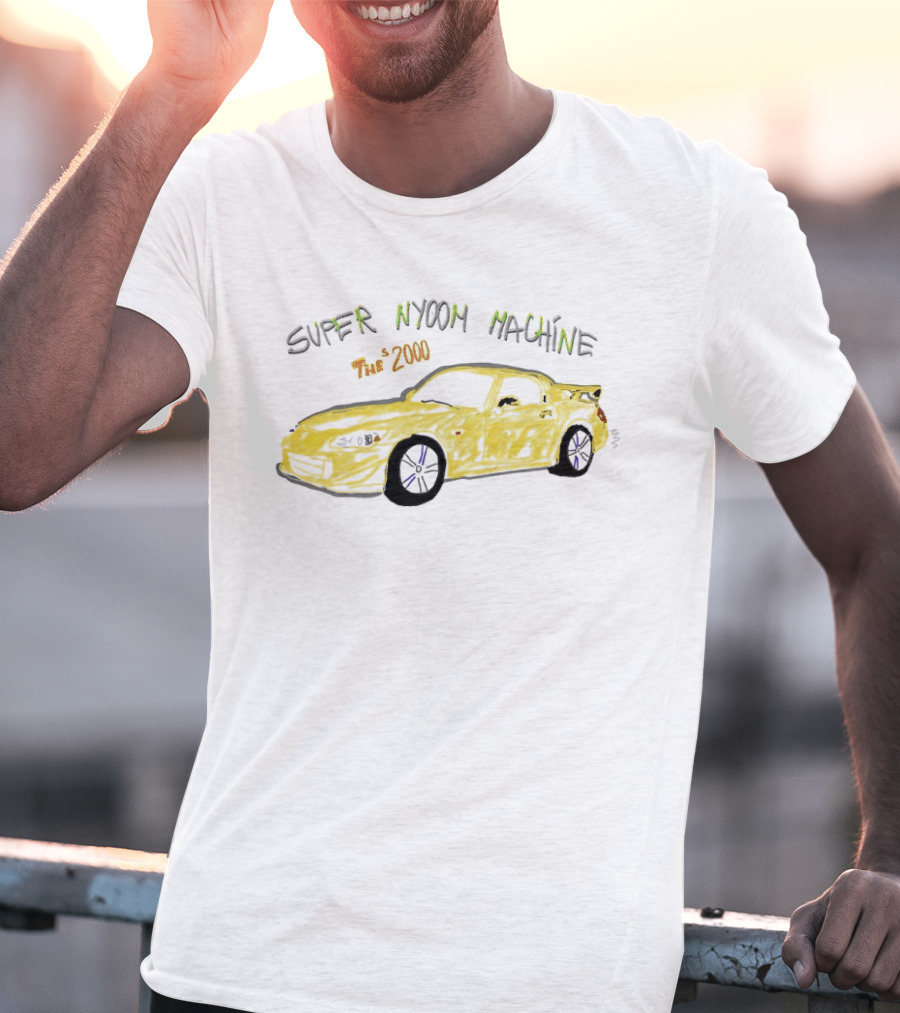 Super Nyoom Machine The S2000 JDM Car Enthusiast Yellow Racer T-Shirt