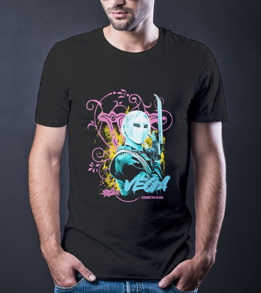 Fighter Vega Elegance Has An Edge Streetwear Warrior T-Shirt
