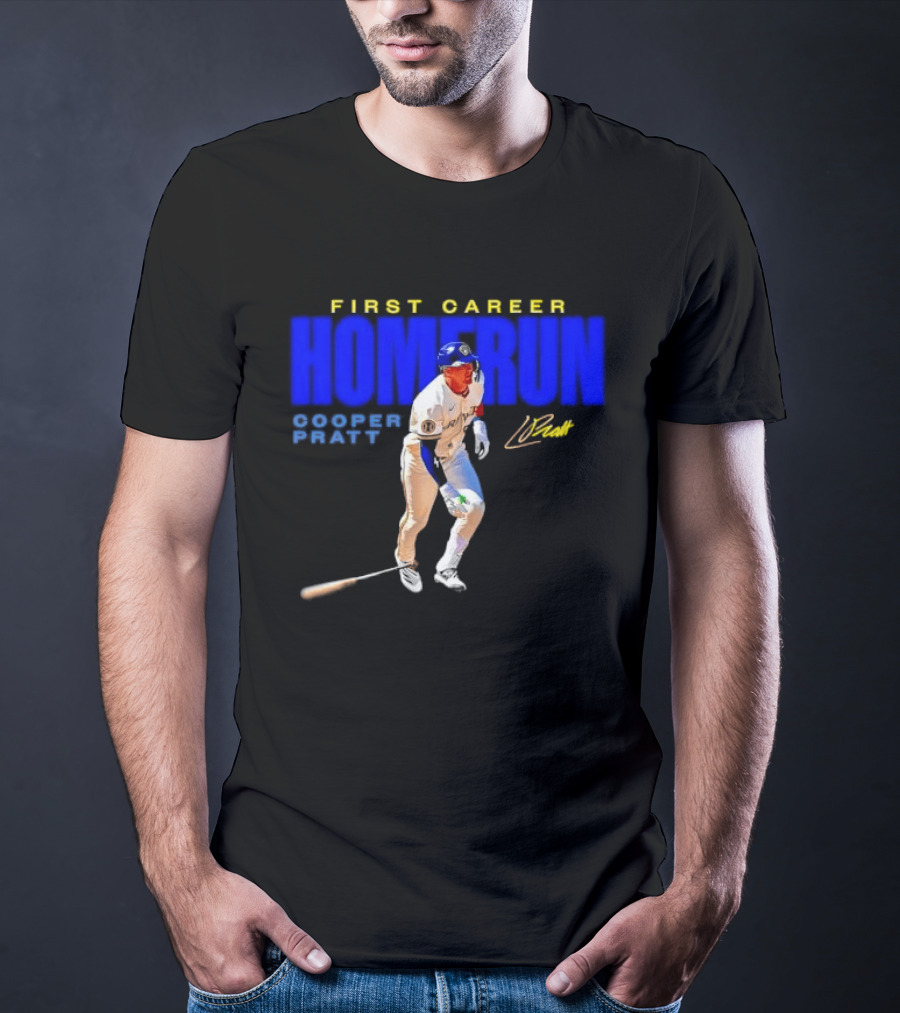First Career Homerun Cooper Pratt Milwaukee Brewers T-Shirt