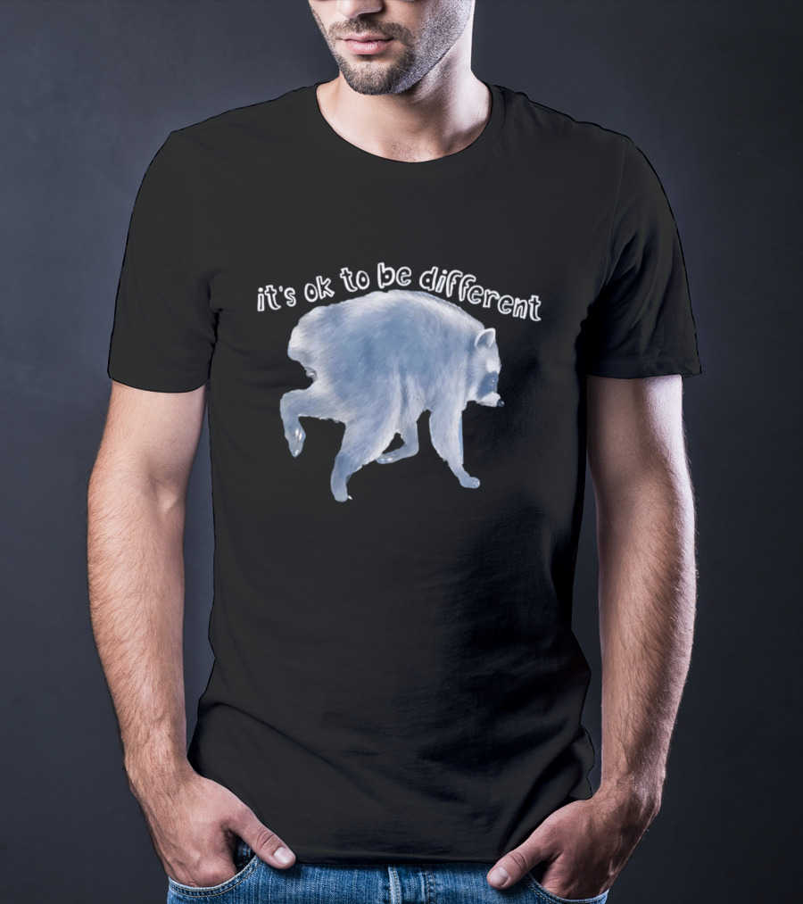 It's OK To Be Different Jimothy Raccoon T-Shirt