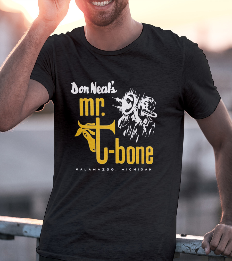 Don Neal's Mr Bone Kalamazoo Michigan Trombone T-Shirt