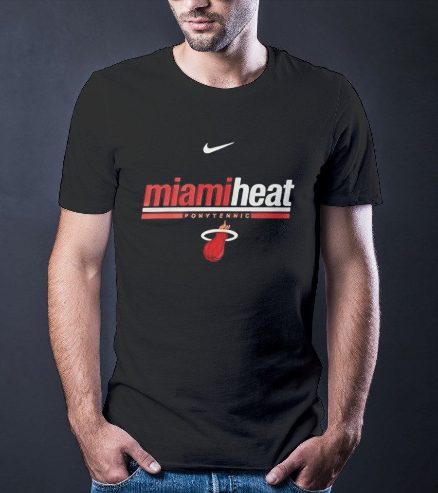 Nike Miami Heat Shaquille O Neal Ponytennis NBA T-Shirt