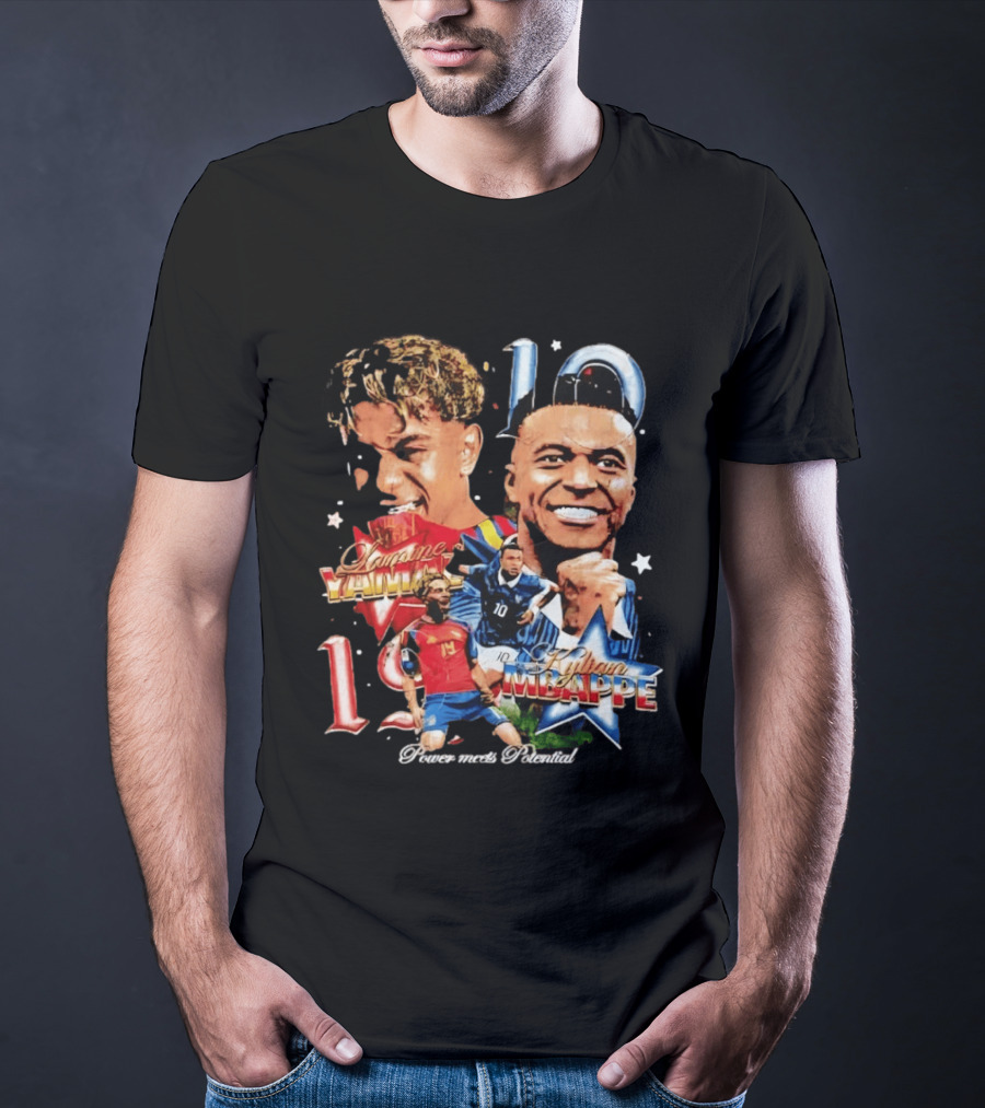 Lamine Yamal Kylian Mbappe 10 Power Meets Potential 19 T-Shirt