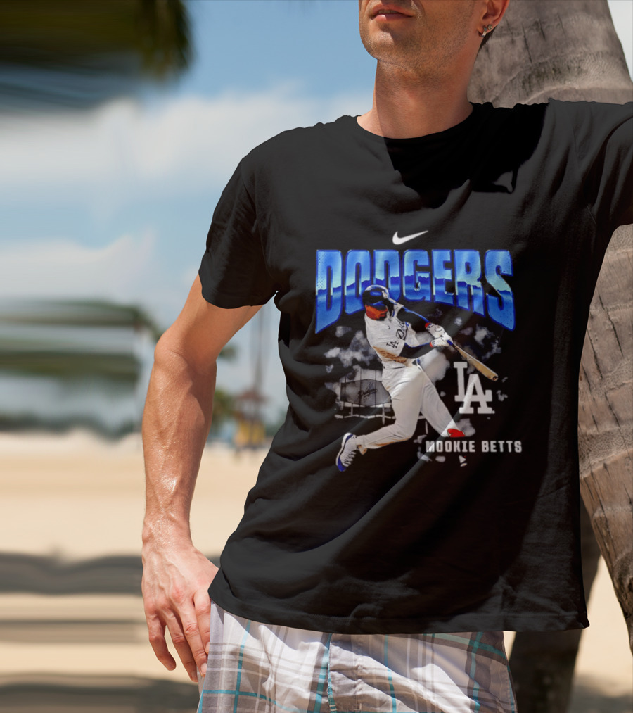 Nike Los Angeles Dodgers Mookie Betts Swing Action LA 2026 T-Shirt