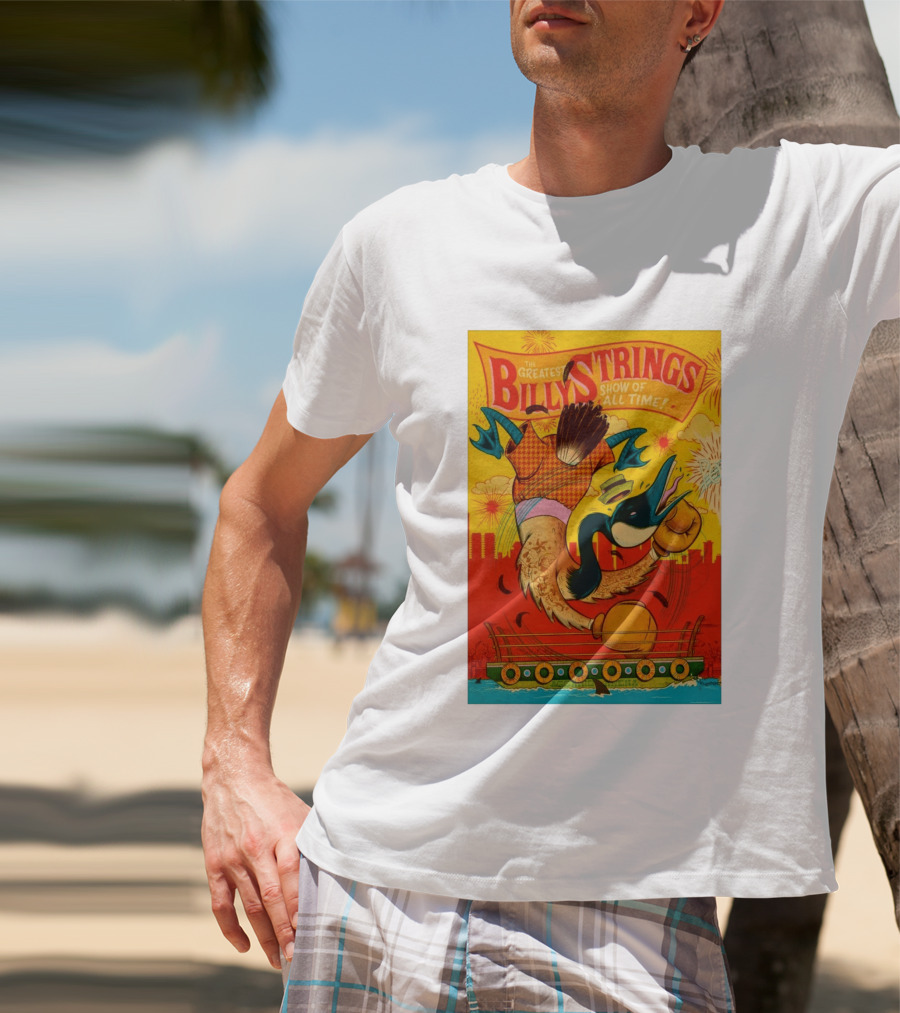 Billy Strings Boston MA July 21 2026 Greatest Show Of All Time Boxing Duck With Gloves T-Shirt